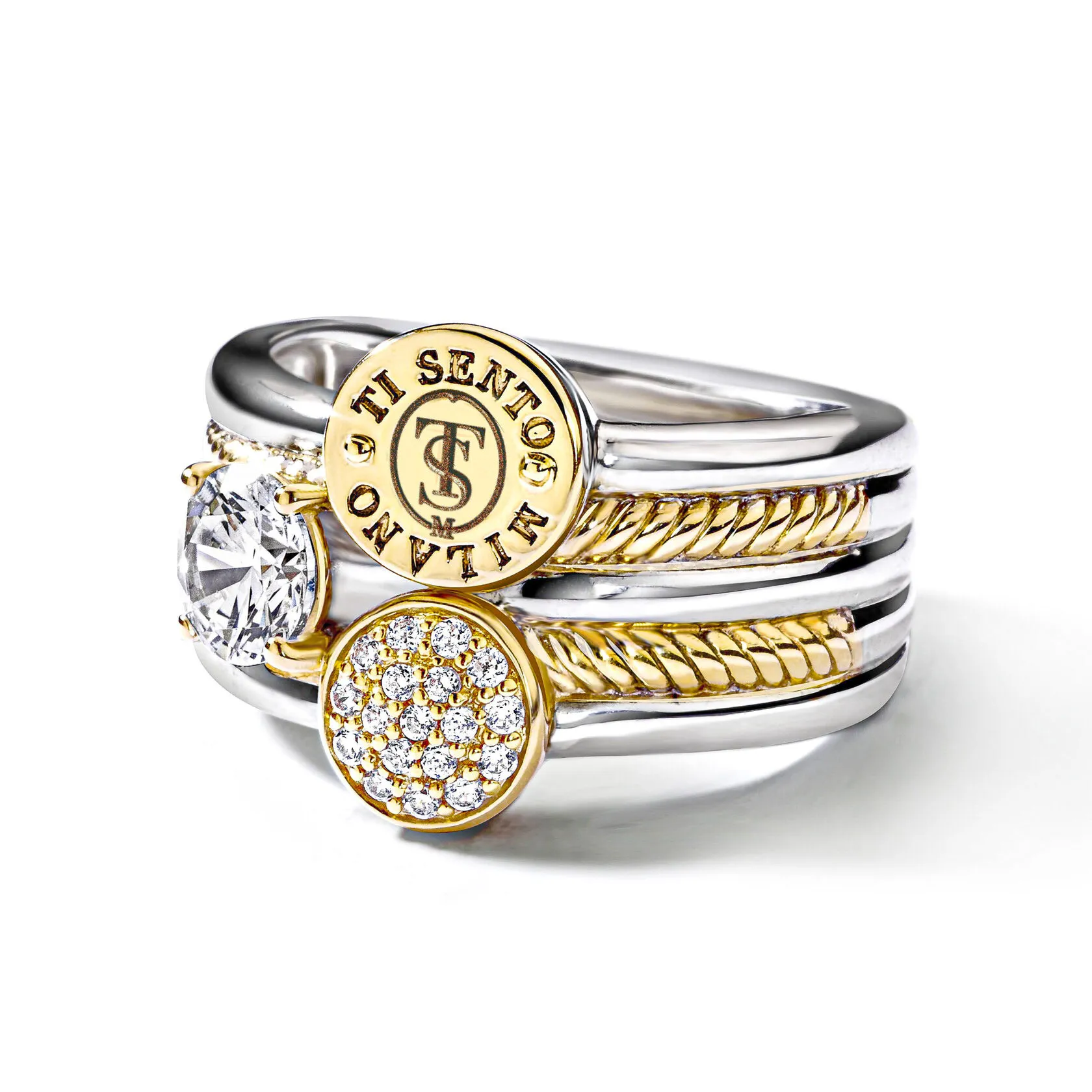 Кольцо из серебра TI SENTO MILANO 1931ZY_54